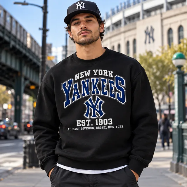 New York Yankees Premium Embroidered Baseball Hoodie – EST. 1903 Vintage Heritage Sweatshirt