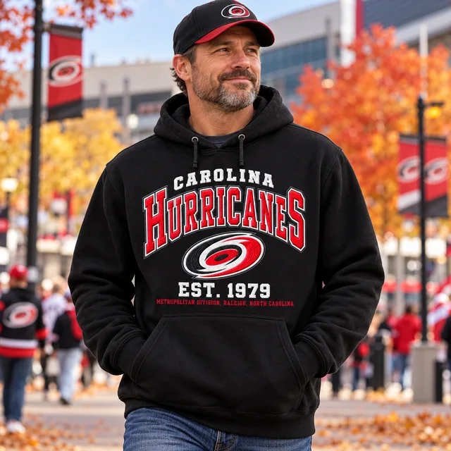 Carolina Hurricanes Premium Embroidered Hockey Hoodie – EST. 1979 Vintage Heritage Sweatshirt