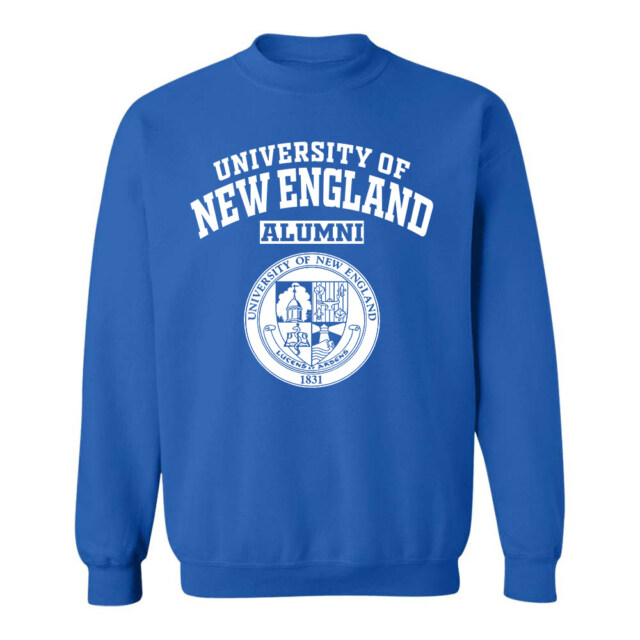University New England seal ME LG Alumni Sweatshirt