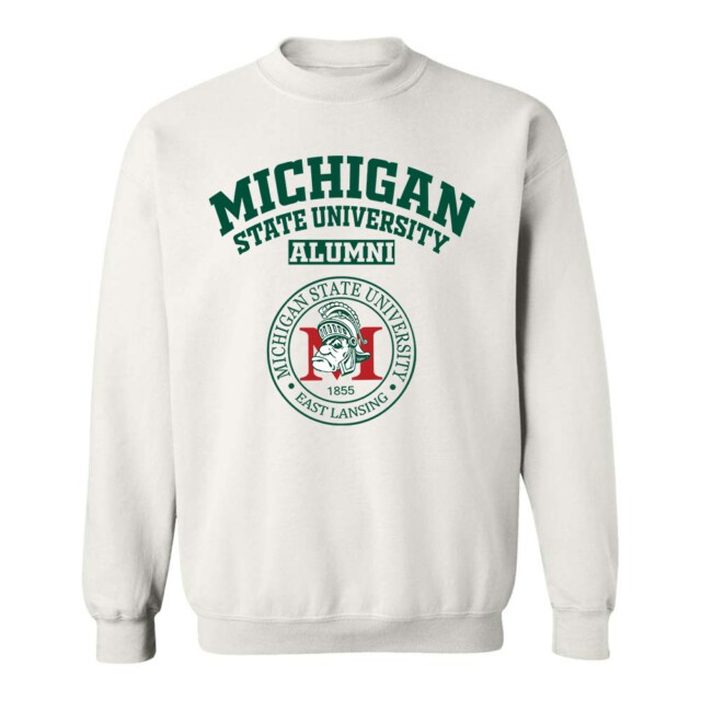 Michigan State University Light MI LG Alumni Sweatshirt