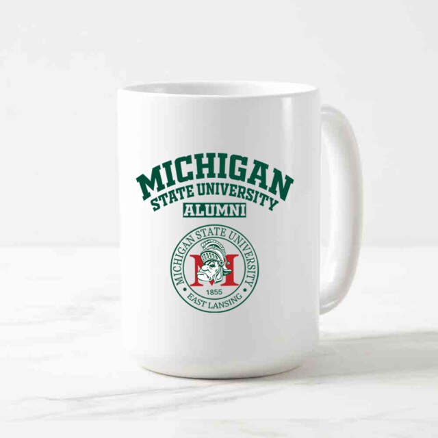 Michigan State University Light MI LG Alumni Mug