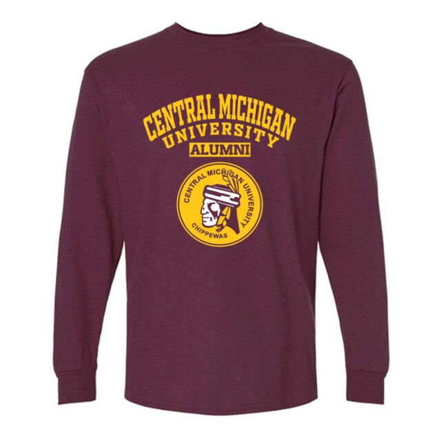 Central Michigan University Dark MI LG Alumni Long Sleeve