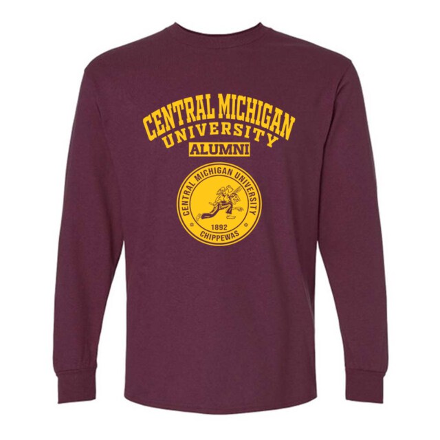 Central Michigan University Chippewas MI LG Alumni Long Sleeve