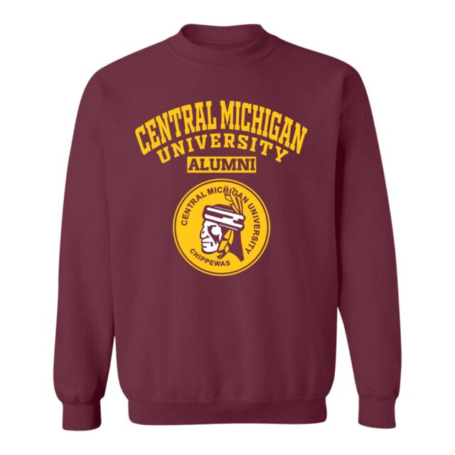Central Michigan University Dark MI LG Alumni Sweatshirt
