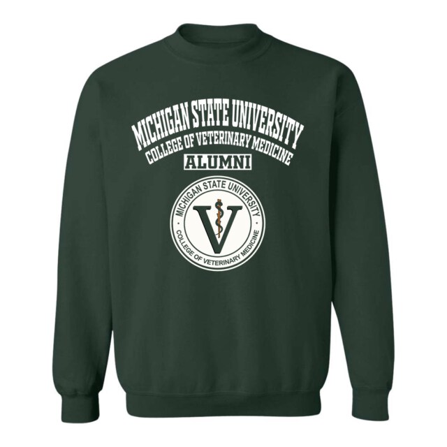 Michigan State University College of Veterinary Medicine MI LG Alumni Sweatshirt