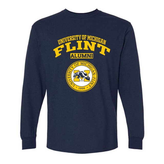 University of Michigan Flint Wolverines MI LG Alumni Long Sleeve