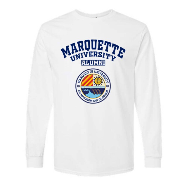 Marquette University Light WI LG Alumni Long Sleeve