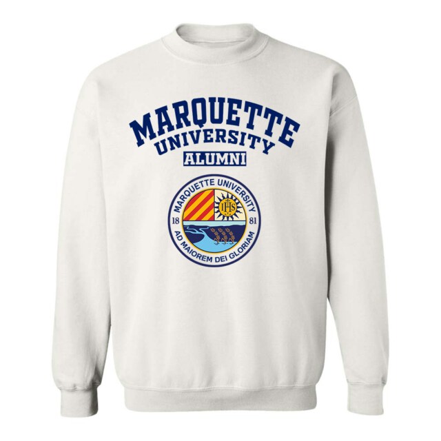 Marquette University Light WI LG Alumni Sweatshirt