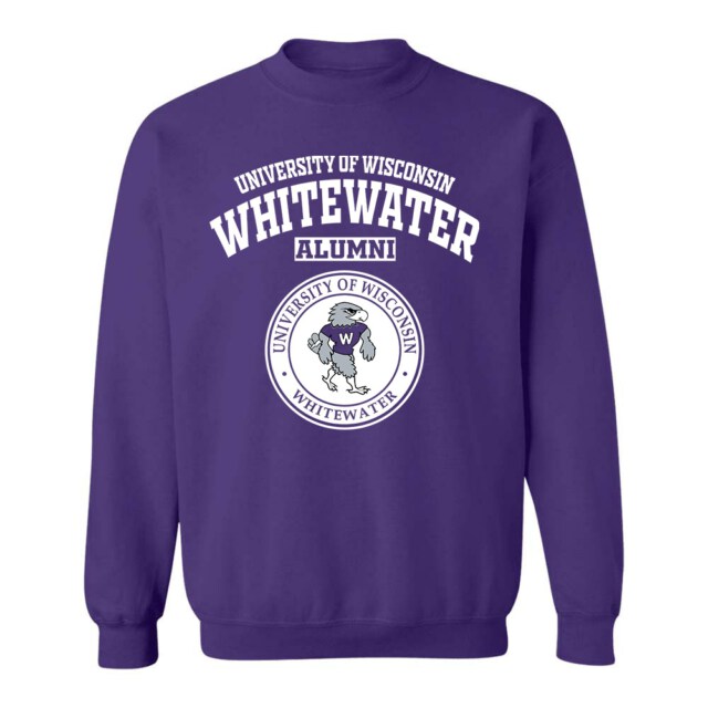 University of Wisconsin Whitewater Warhawks WI LG Alumni Sweatshirt