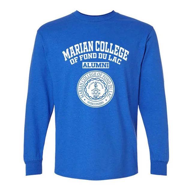 Marian College of Fond du Lac Dark WI LG Alumni Long Sleeve
