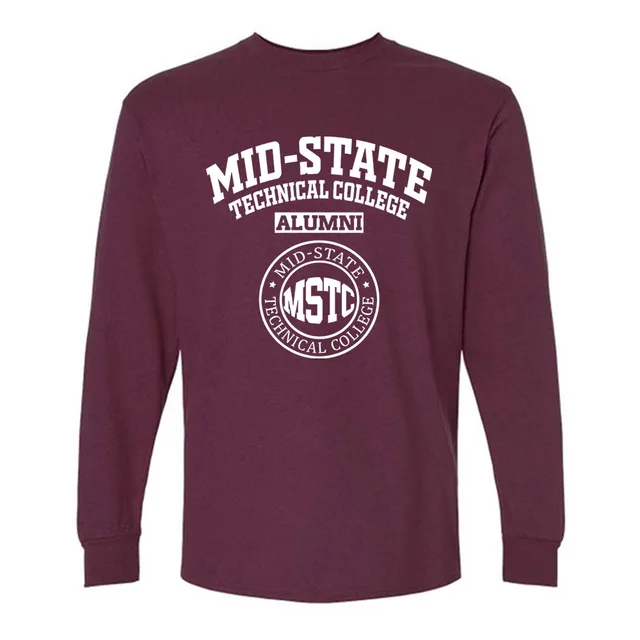 Mid State Technical College Dark WI LG Alumni Long Sleeve