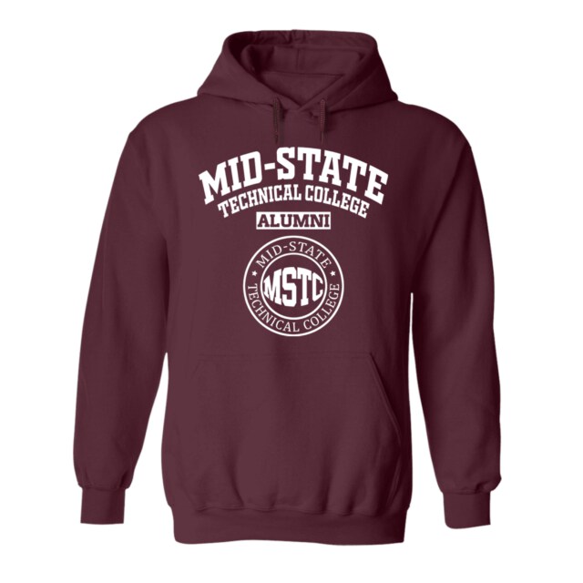Mid State Technical College Dark WI LG Alumni Hoodie