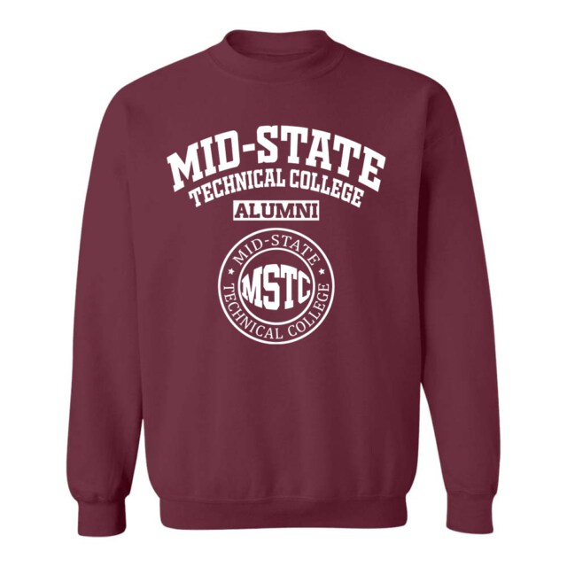 Mid State Technical College Dark WI LG Alumni Sweatshirt