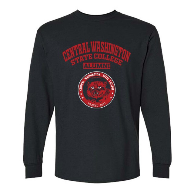 Central Washington State College CWSC WA LG Alumni Long Sleeve