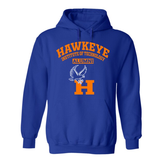 Hawkeye Institute of Technology hawks IA LG Alumni Hoodie