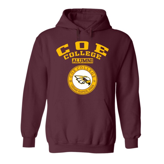 Coe College Kohawks IA LG Alumni Hoodie