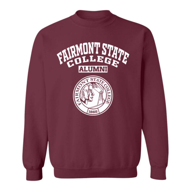 Fairmont State College Dark WV LG Alumni Sweatshirt