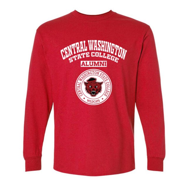 Central Washington State College Wildcats WA LG Alumni Long Sleeve