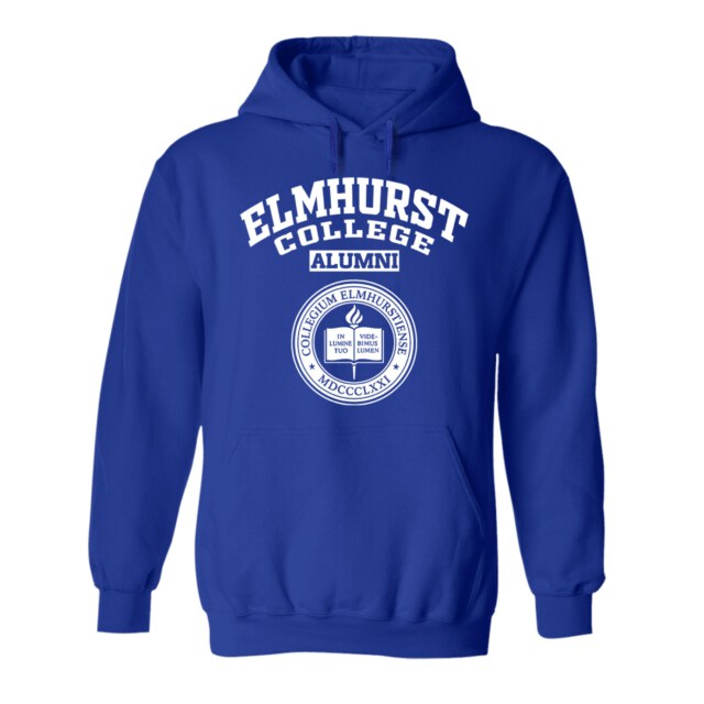 Elmhurst College Dark IL LG Alumni Hoodie