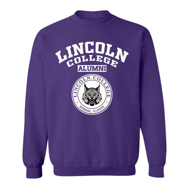 Lincoln College Lynx IL LG Alumni Sweatshirt