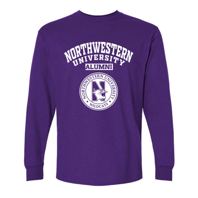 Northwestern University Wildcats IL LG Alumni Long Sleeve
