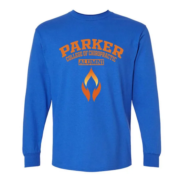 Parker College of Chiropractic Dark TX LG Alumni Long Sleeve