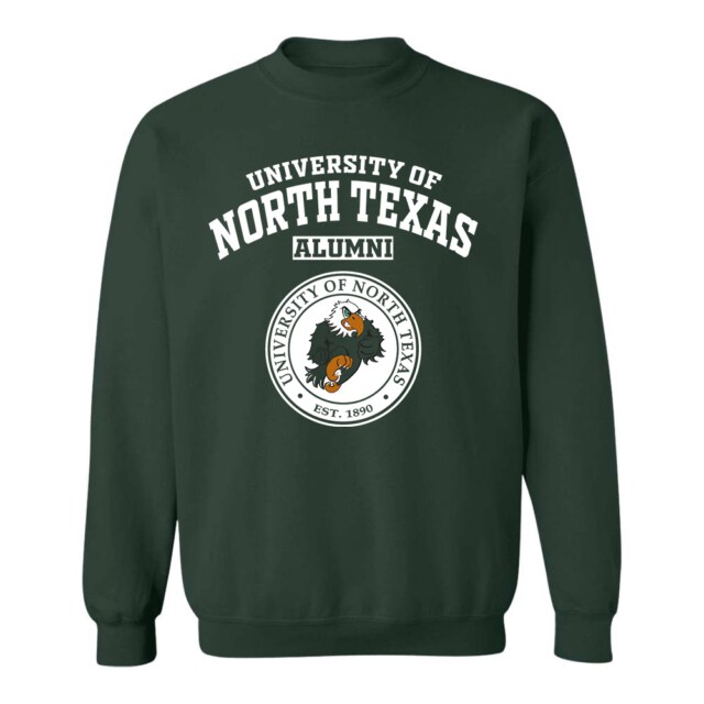 University of North Texas Eagles TX LG Alumni Sweatshirt