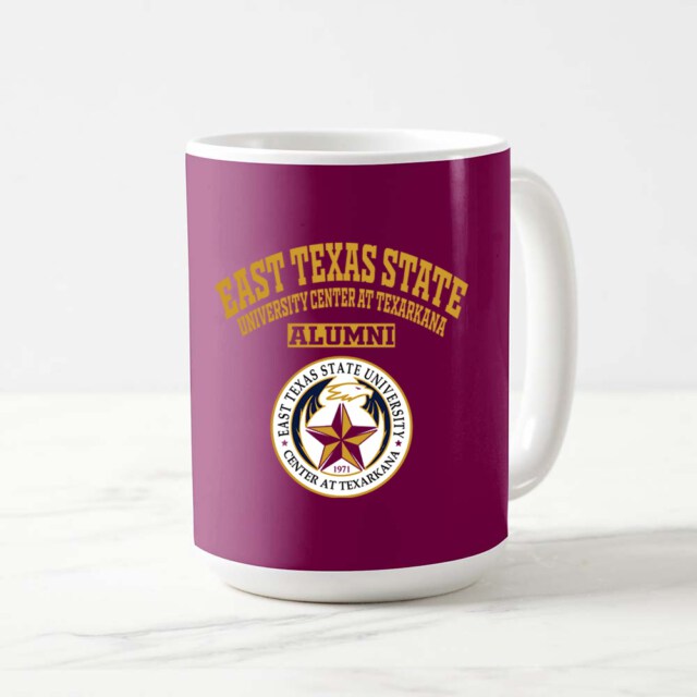 East Texas State University Center at Texarkana Dark TX LG Alumni Mug