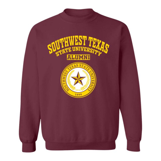Southwest Texas State University TX Seal-LG Alumni Sweatshirt