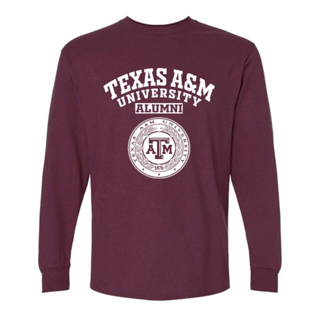 Texas A&M University TAMU TX LG Alumni Long Sleeve