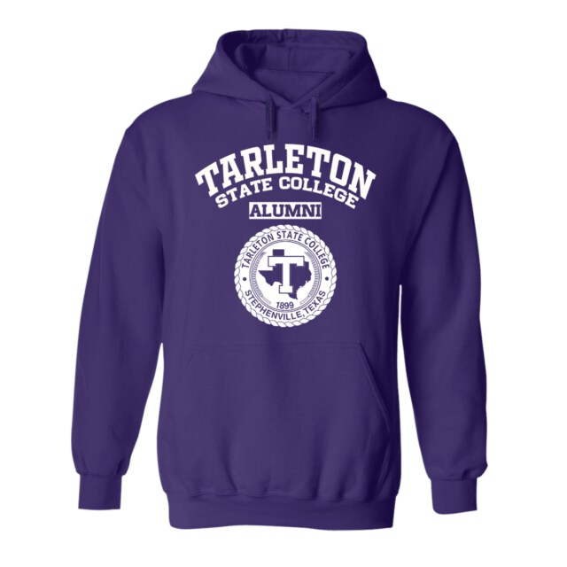 Tarleton State College Dark TX LG Alumni Hoodie