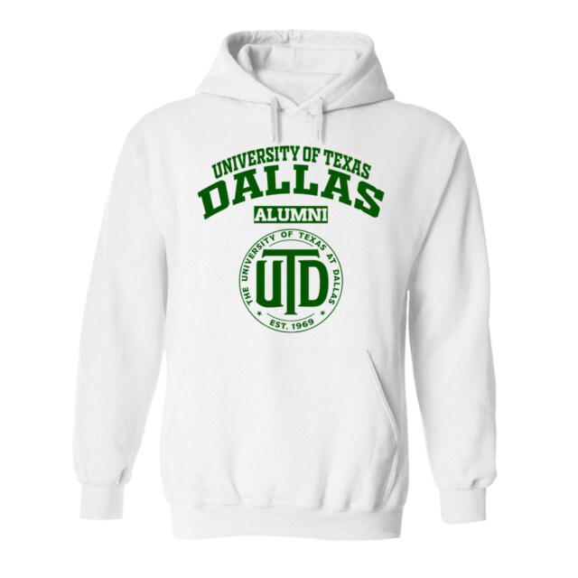 University of Texas Dallas UTD Light TX LG Alumni Hoodie