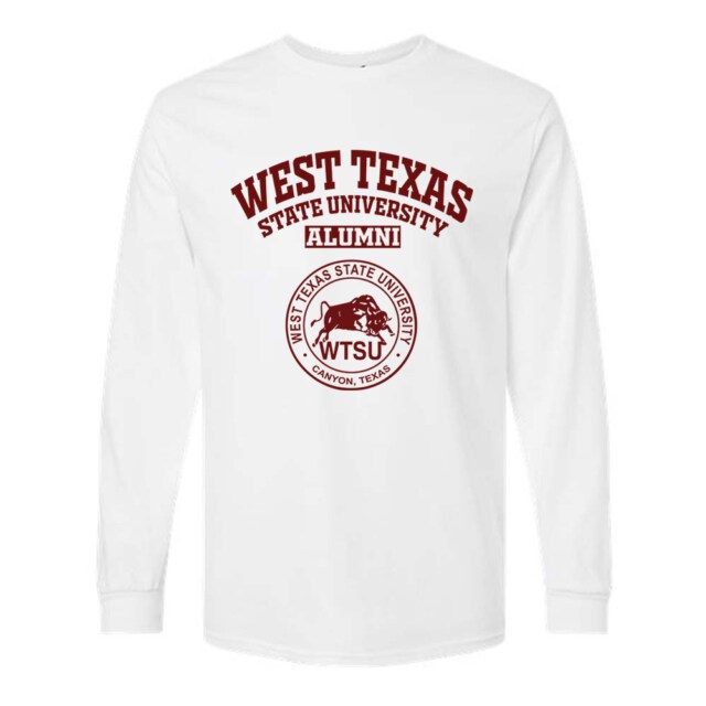 West Texas State University Buffaloes Light TX LG Alumni Long Sleeve