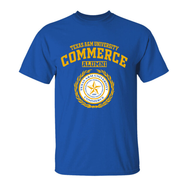 Texas A&M University Commerce Dark TX LG Alumni T Shirt