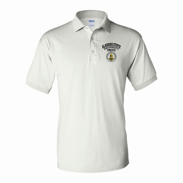 Alabama State University AL Seal-LG Alumni Polo