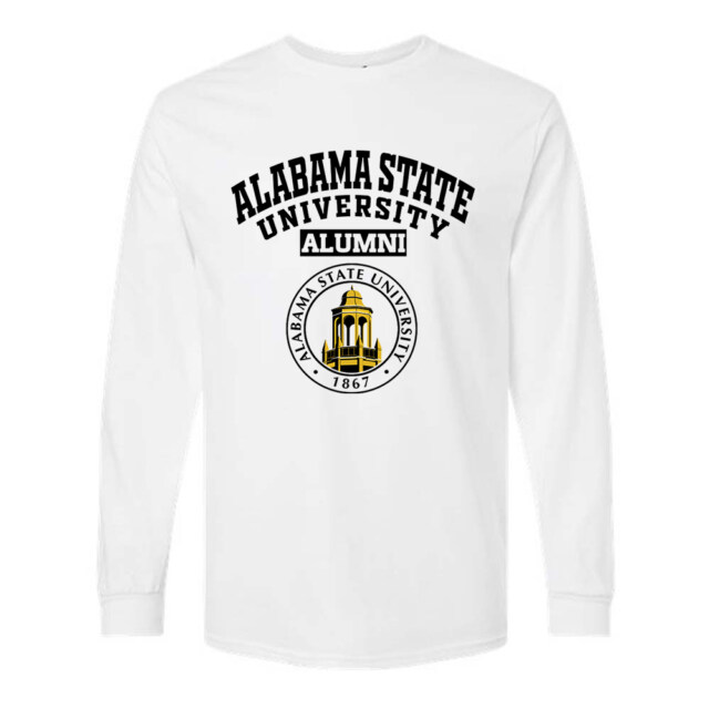 Alabama State University AL Seal-LG Alumni Long Sleeve