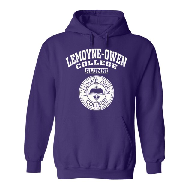 LeMoyne Owen College Dark TN LG Alumni Hoodie