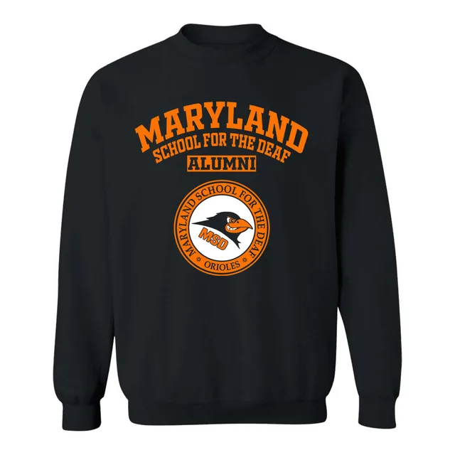 Maryland School for the Deaf Orioles MD LG Alumni Sweatshirt