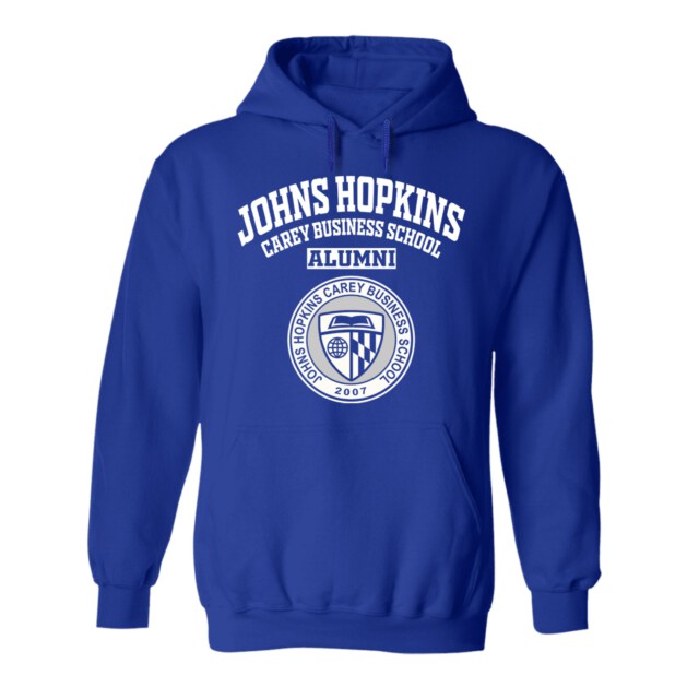 johns Hopkins University Carey Business School MD LG Alumni Hoodie