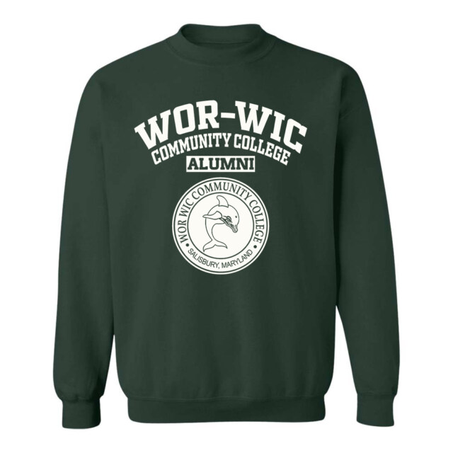Wor Wic Community College Dolphin MD LG Alumni Sweatshirt