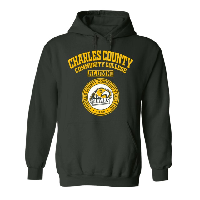 Charles County Community College Hawks MD LG Alumni Hoodie