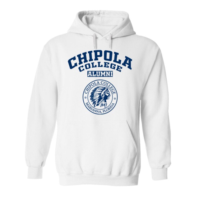 Chipola College Indians Light FL LG Alumni Hoodie