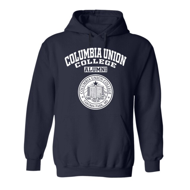 Columbia Union College Dark MD LG Alumni Hoodie