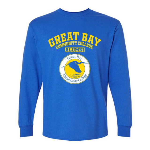 Great Bay Community College Heron NH LG Alumni Long Sleeve