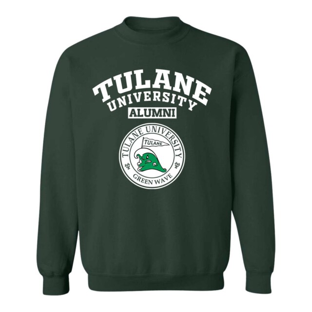 Tulane University Green Wave LA LG Alumni Sweatshirt