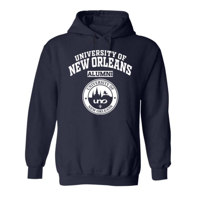 University of New Orleans Dark LA LG Alumni Hoodie