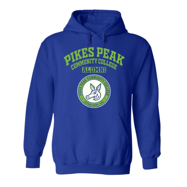 Pikes Peak Community College Aardvark CO LG Alumni Hoodie
