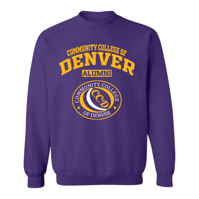 Community College of Denver Dark CO LG Alumni Sweatshirt