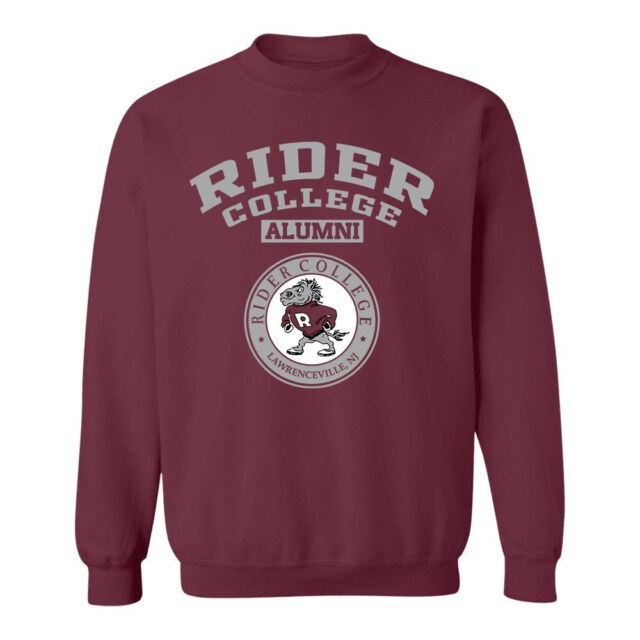 Rider College Broncs NJ LG Alumni Sweatshirt