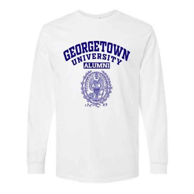 Georgetown University Light DC LG Alumni Long Sleeve